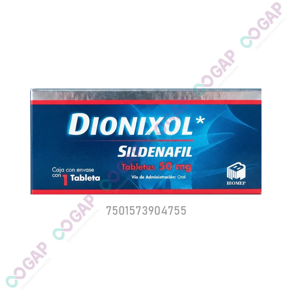 GE SILDENAFIL DIONIXOL 50 MG 1 TABLETA