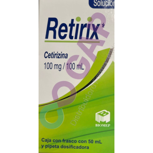 GE CETIRIZINA RETIRIX SOLUCION FCO 50 ML
