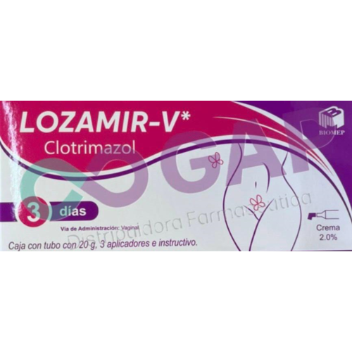 GE CLOTRIMAZOL LOZAMIR-V CREMA 2% TUBO 20 G