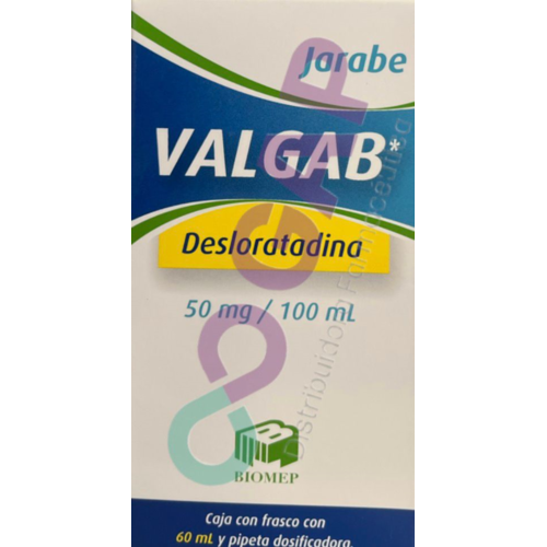 GE DESLORATADINA VALGAB JARABE 50MG/100ML FCO 60 ML