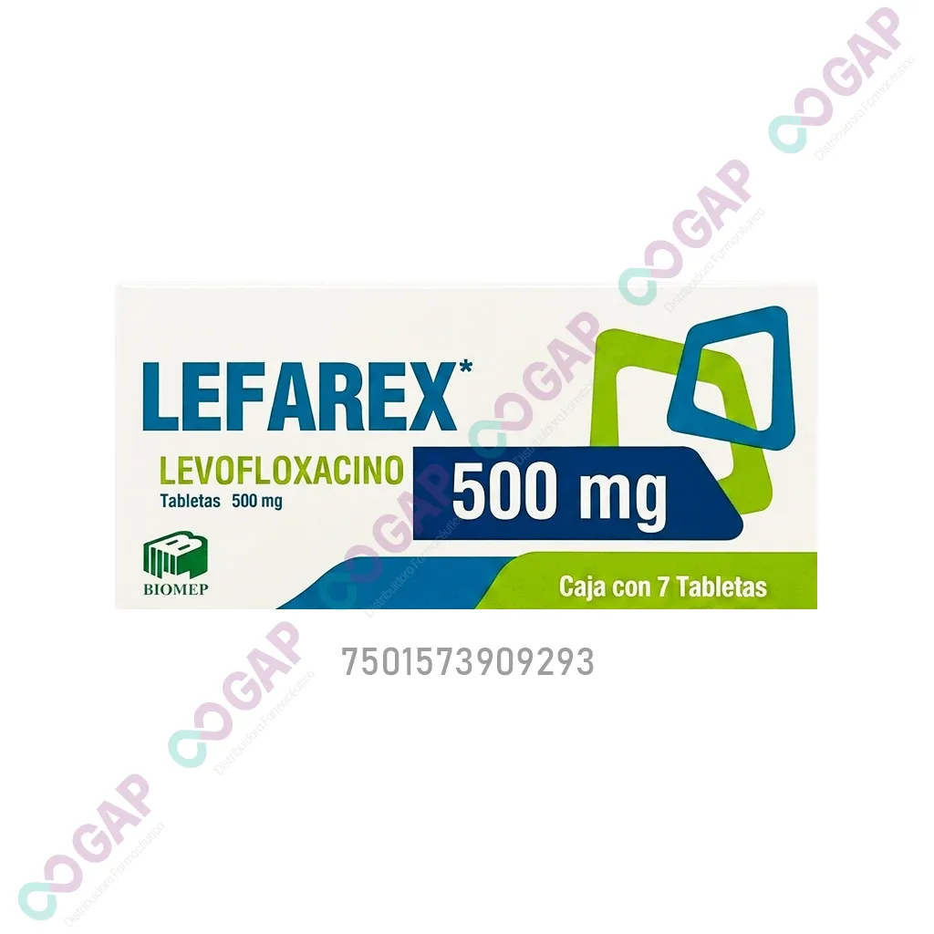 GE LEVOFLOXACINO 500MG C/7 TAB LEFAREX