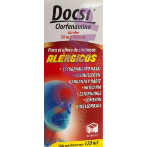 GE CLORFENAMINA DOCSI JARABE FCO 120 ML