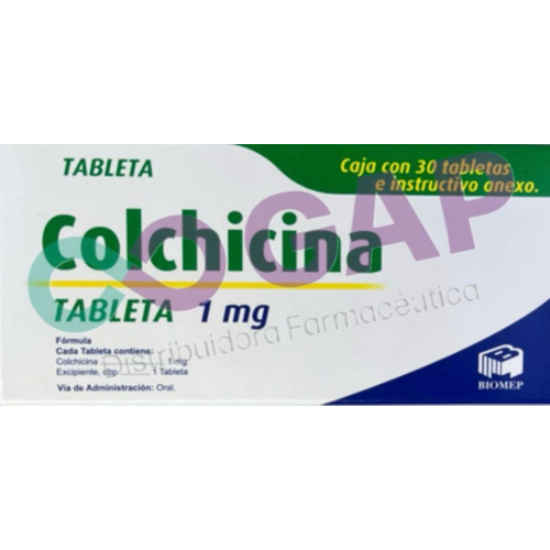 GE COLCHICINA BIOMEP 1 MG 30 TABLETAS