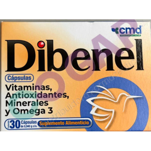 DIBENEL 30 CAPSULAS VITAMINAS Y MINERALES