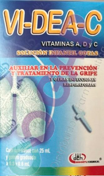 VI-DEA-C VITAMINAS A,D Y C SOL INF GTS FCO 25 ML