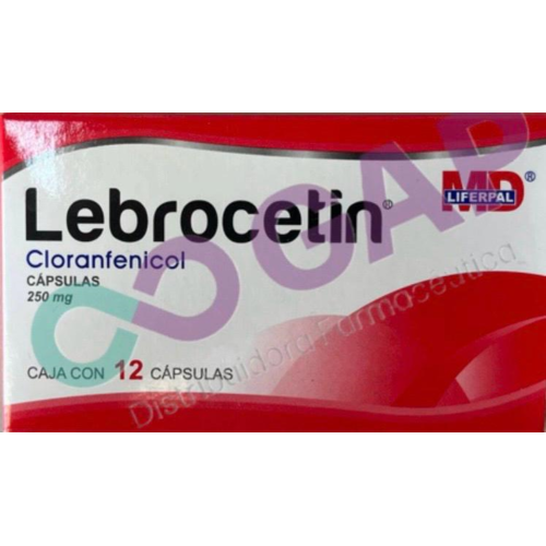 GE CLORANFENICOL 250MG C/12 CAP LEBROCETIN
