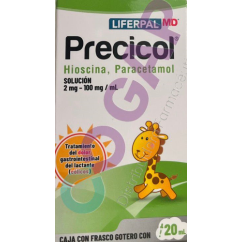 GE HIOSCINA/PARACETAMOL PRECICOL GOTAS FCO 20 ML