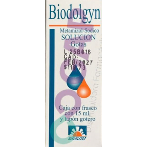 GE METAMIZOL SODICO BIODOLGYN SOL GTS 15 ML