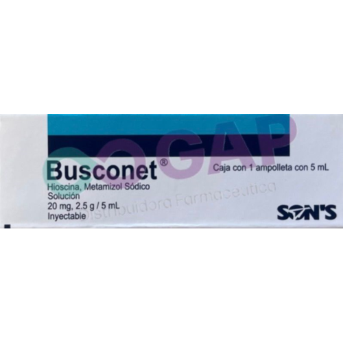 GE HIOSCINA/METAMIZOL SODICO BUSCONET SOL INY 1 AMP 5 ML