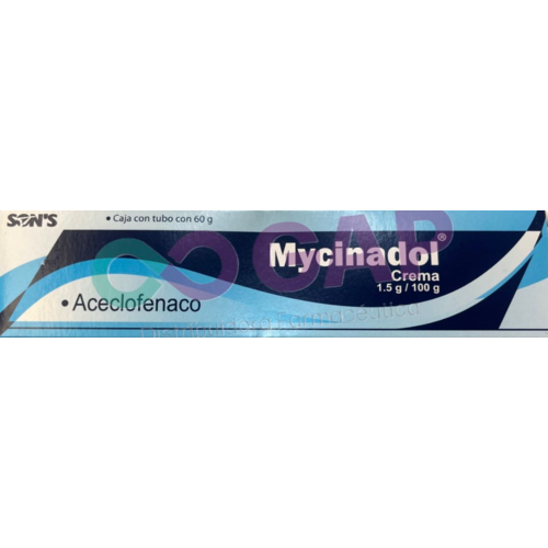 GE ACECLOFENACO MYCINADOL CREMA 1.5G/100G TUBO 60 G