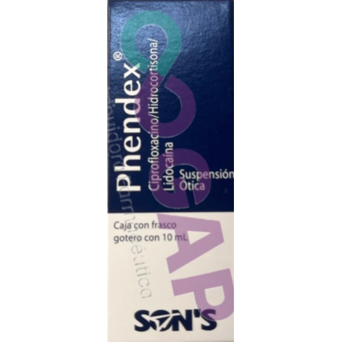 GE CIPRO/HIDRO/LIDOCAINA PHENDEX OTICO 10 ML