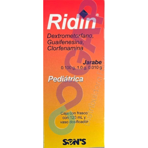 GE DEXTRO/GUAIFE/CLORFE RIDIN PED JARABE 120 ML