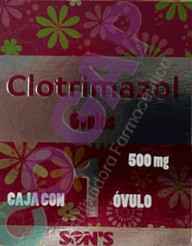 GE CLOTRIMAZOL SONS 1 OVULO 500 MG