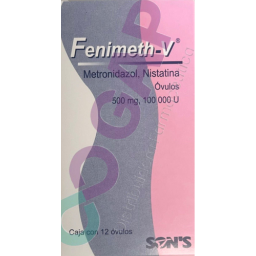 GE METRONIDAZOL/NISTATINA FENIMETH-V 12 OVULOS