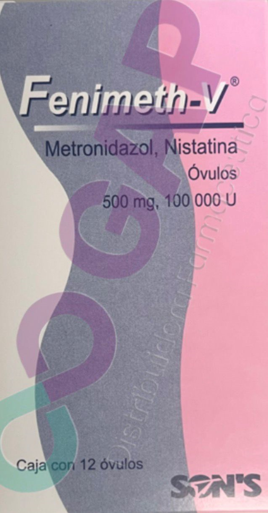 GE METRONIDAZOL/NISTATINA FENIMETH-V 12 OVULOS