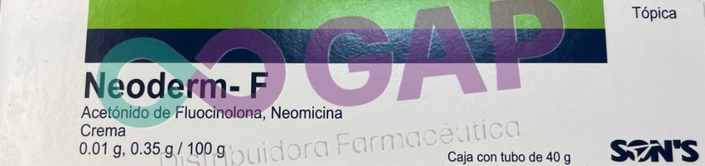 GE ACET DE FLUOCINOLONA/NEOMICINA NEODERM-F CREMA TUBO 40 G