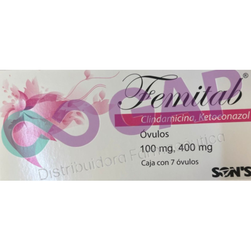 GE CLINDAMICINA/KETOCONAZOL FEMITAB 100/400MG 7 OVULOS