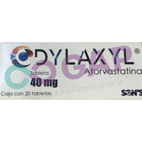 GE ATORVASTATINA DYLAXYL 40 MG 20 TABLETAS