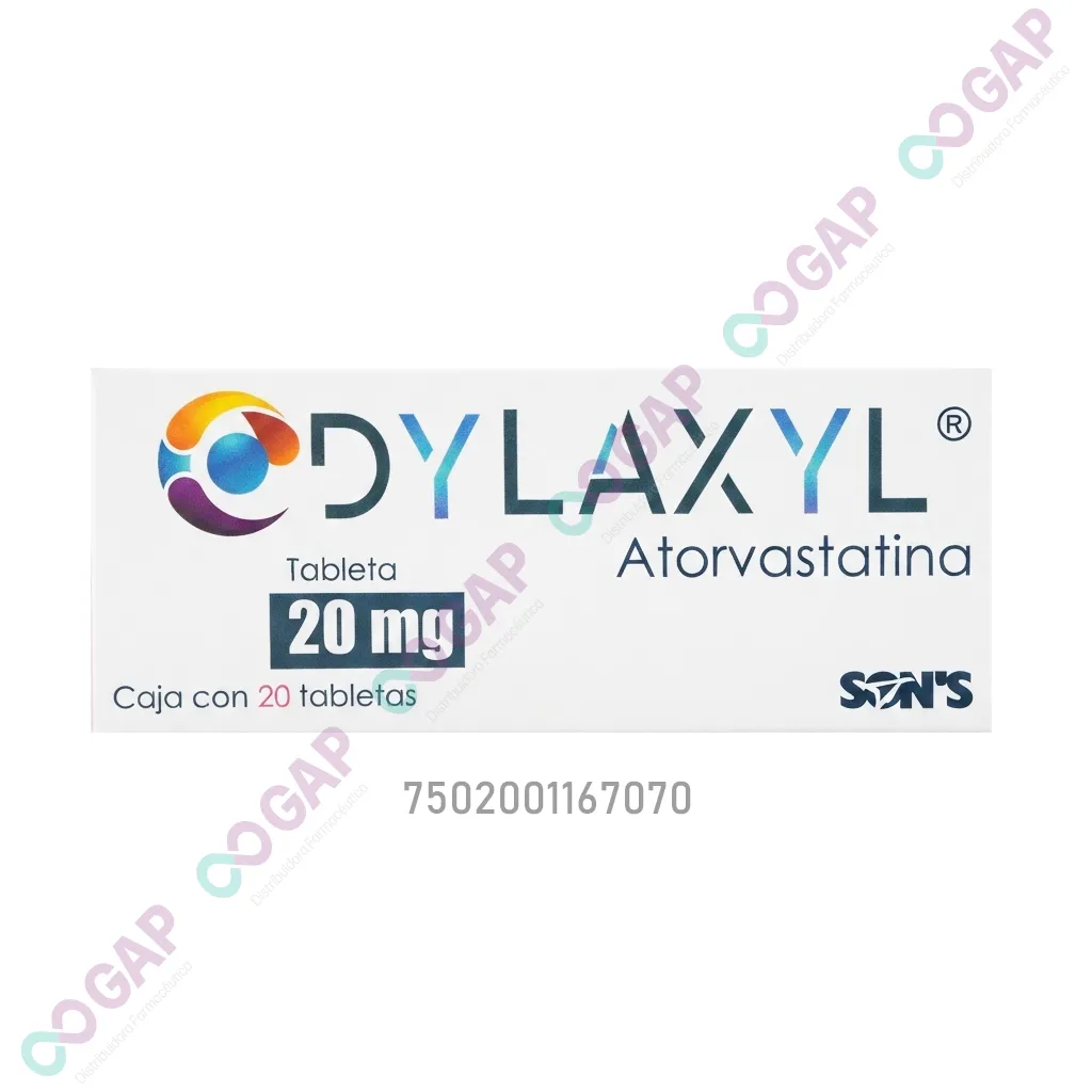 GE ATORVASTATINA DYLAXYL 20 MG 20 TABLETAS