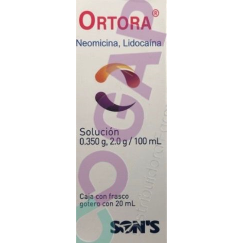 GE NEOMICINA/LIDOCAINA ORTORA SOL OTICA 20 ML