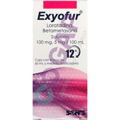 GE LORATADINA/BETAMETASONA EXYOFUR SOL 60 ML