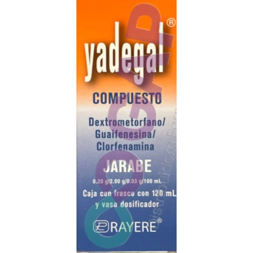GE DEXTRO/GUAI/CLORF YADEGAL COMP JARABE 120 ML