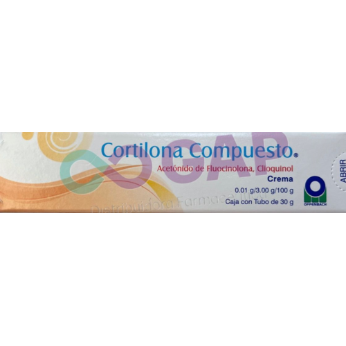 GE ACETO DE FLUOCI/CLIOQUINOL CORTILONA COMPUESTO CREMA TUBO 30 G