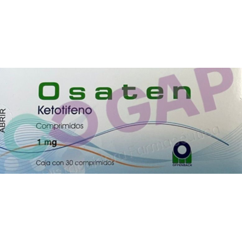 GE KETOTIFENO OSATEN 1 MG 30 COMPRIMIDOS