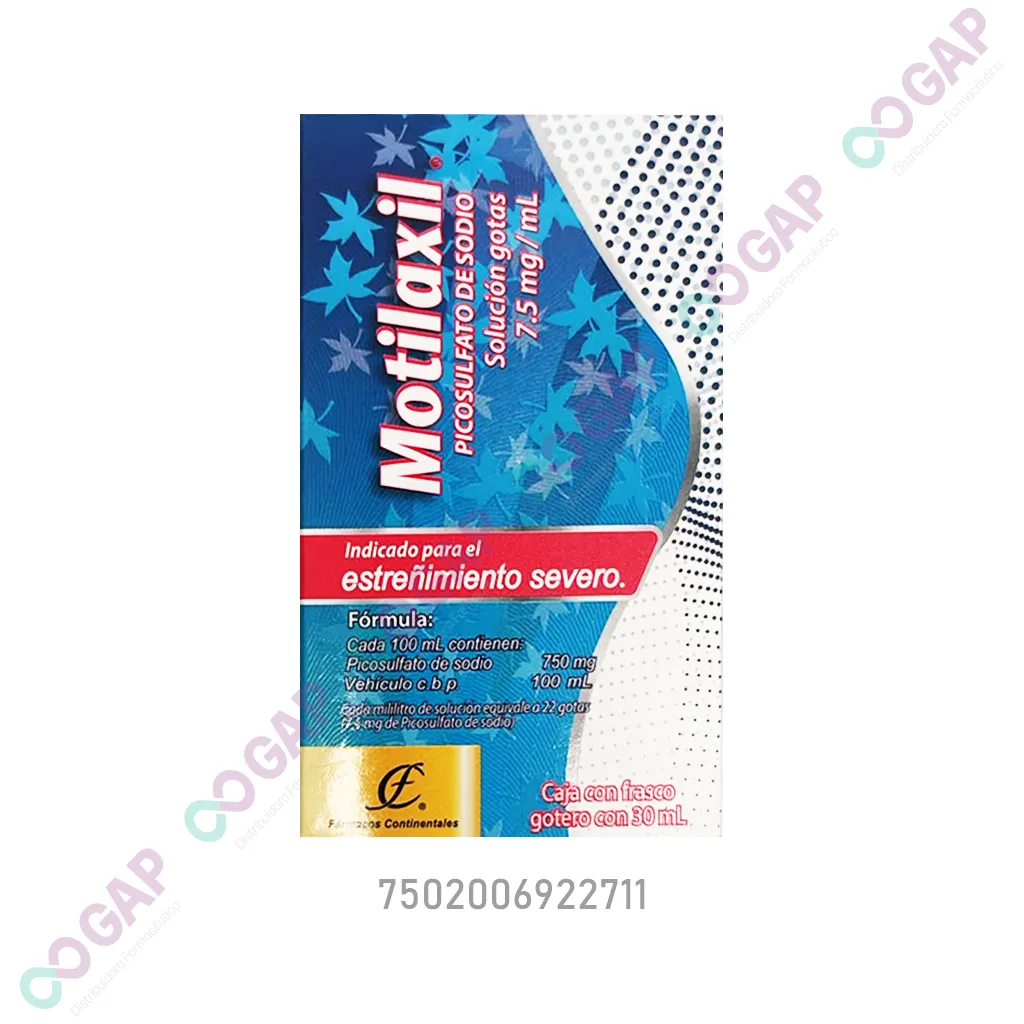 GE PICOSULFATO DE SODIO MOTILAXIL SOL GTS 7.5MG/ML FCO 30 ML