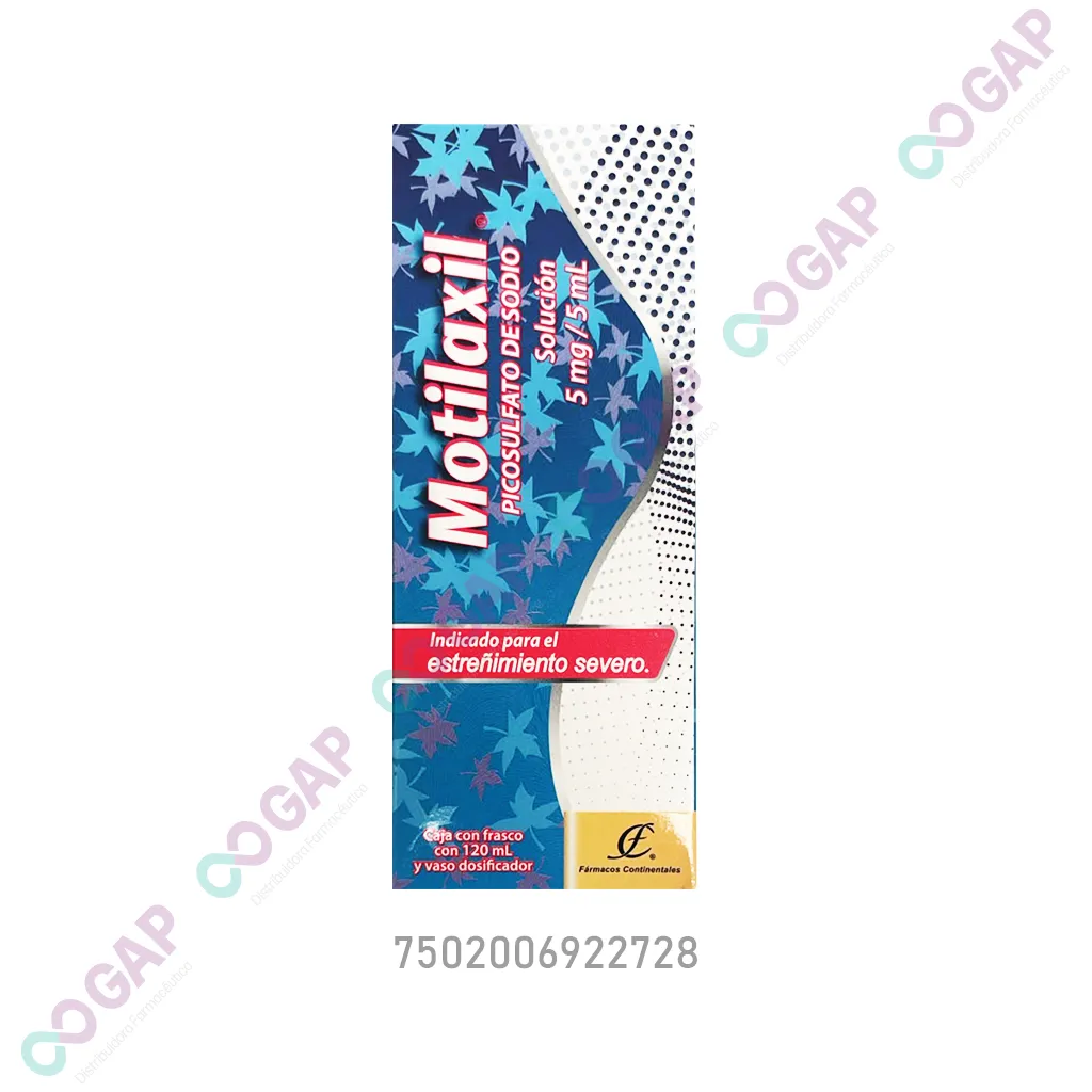 GE PICOSULFATO DE SODIO MOTILAXIL SOL 5MG/5ML 120 ML