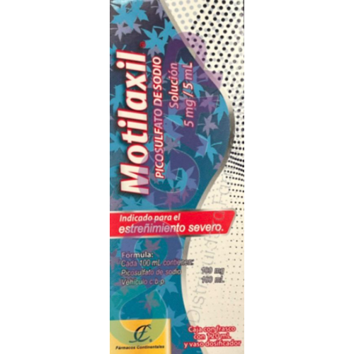GE PICOSULFATO DE SODIO MOTILAXIL SOL 5MG/5ML 120 ML