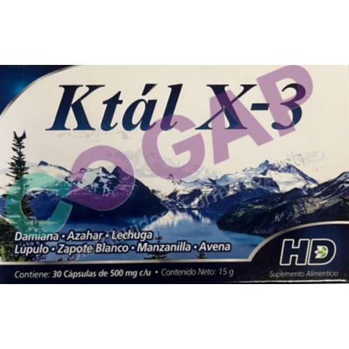 KTAL X-3 30 CAPSULAS 500 MG