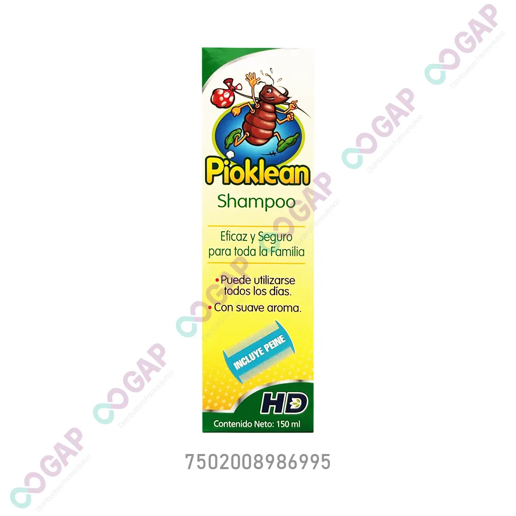 PIOKLEAN SHAMPOO 150 ML C/PEINE