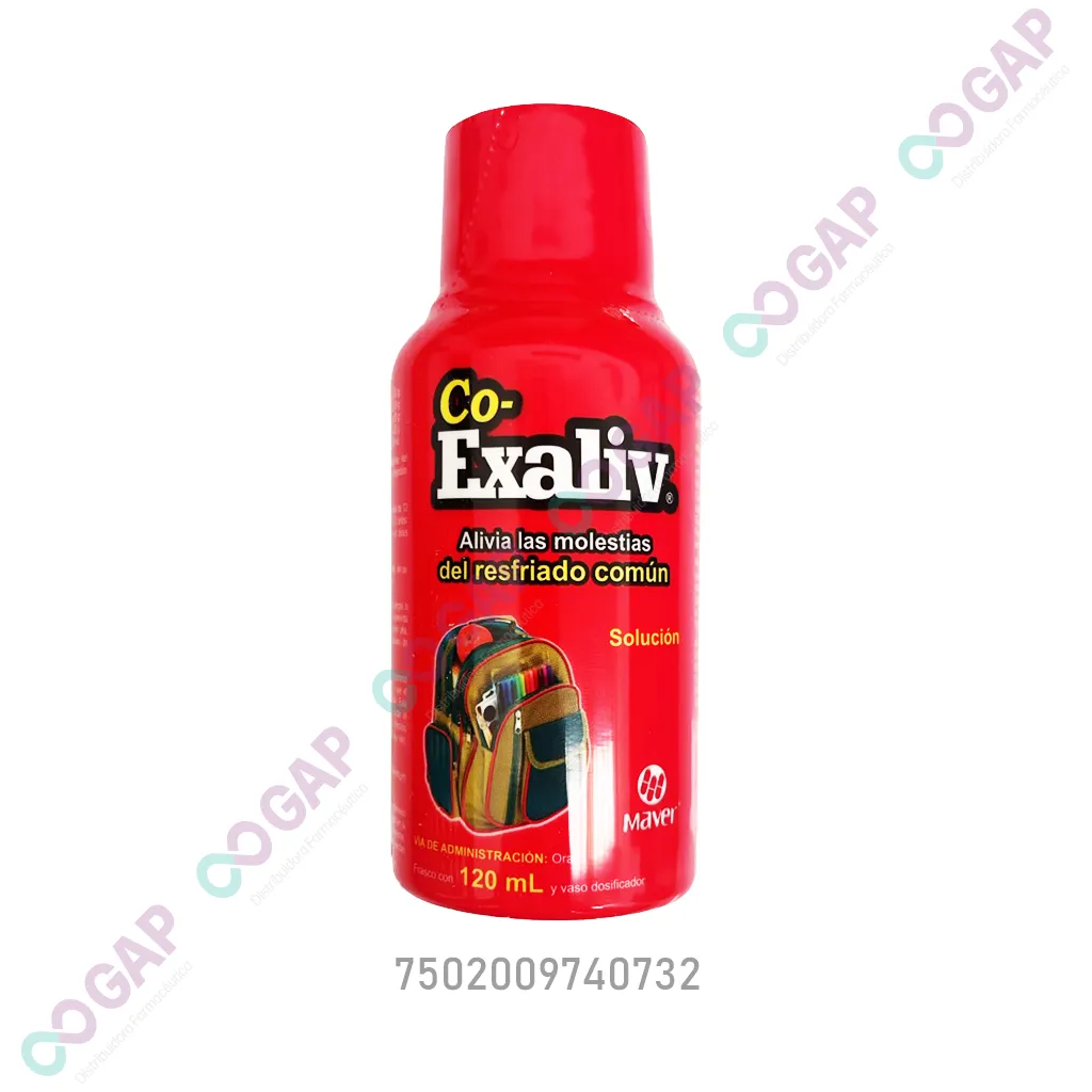 GE PARAC/GUAIFEN/FENILE/CLORFE CO-EXALIV SOL 120 ML