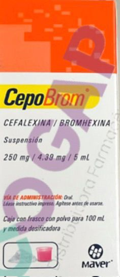 GE CEFALEXINA/BROMHEXINA CEPOBROM SUSP 100 ML