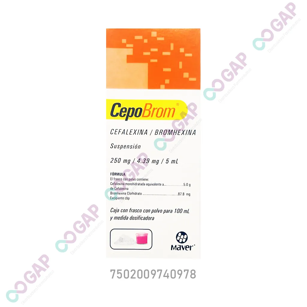 GE CEFALEXINA/BROMHEXINA CEPOBROM SUSP 100 ML