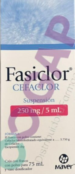 GE CEFACLOR FASICLOR SUSP 250 MG 75 ML