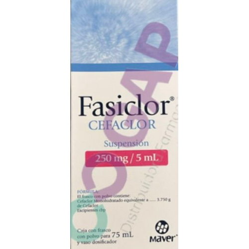 GE CEFACLOR FASICLOR SUSP 250 MG 75 ML