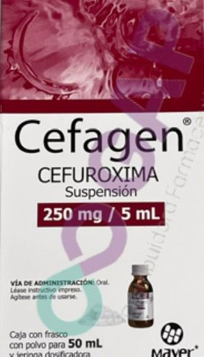 GE CEFUROXIMA CEFAGEN SUSP 250 MG 50 ML