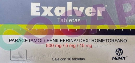 GE PARACETAMOL/FENIL/DEXTRO 10 TAB EXALVER