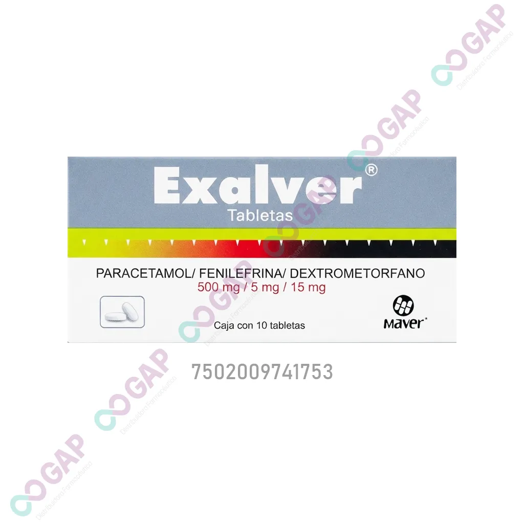 GE PARACETAMOL/FENIL/DEXTRO 10 TAB EXALVER