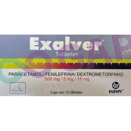 GE PARACETAMOL/FENIL/DEXTRO 10 TAB EXALVER