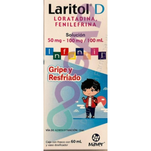GE LORATADINA/FENILEFRINA LARITOL D SOL INF 60 ML