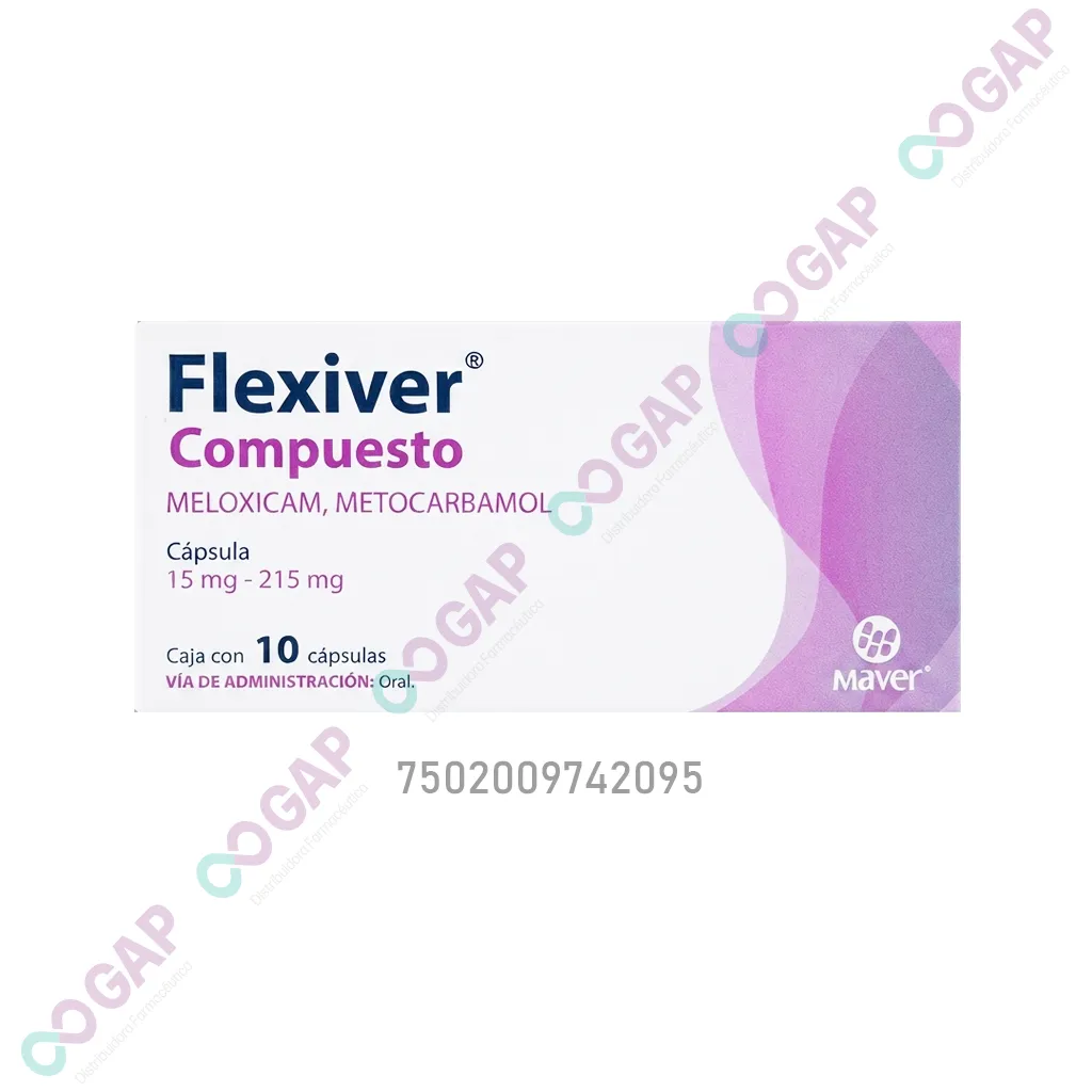 GE MELOXI/METOCAR FLEXIVER COMPUESTO 15/215 MG 10 CAPS
