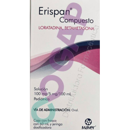 GE LORATADINA/BETAMETASONA ERISPAN COMPUESTO SOL FCO 60 ML