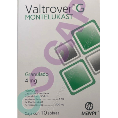 GE VALTROVER MONTELUKAS GRANULADO 4 MG 10 SOBRES