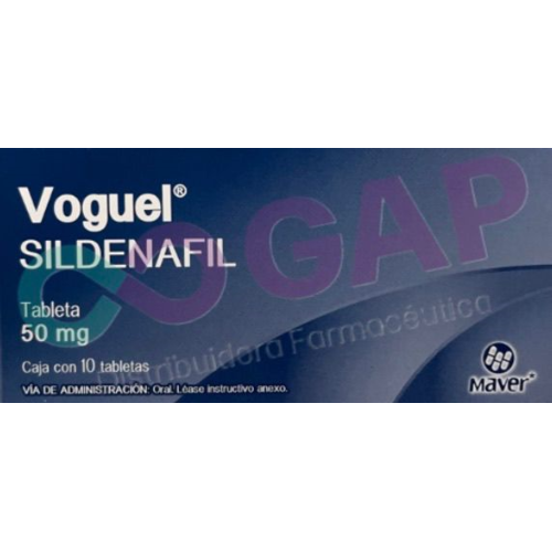 GE SILDENAFIL VOGUEL 50 MG 10 TABLETAS