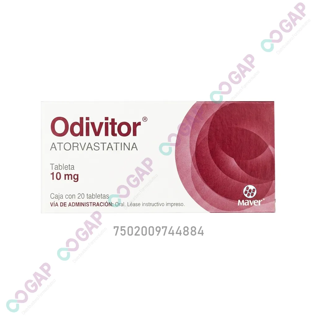 GE ATORVASTATINA ODIVITOR 10 MG 20 TABLETAS