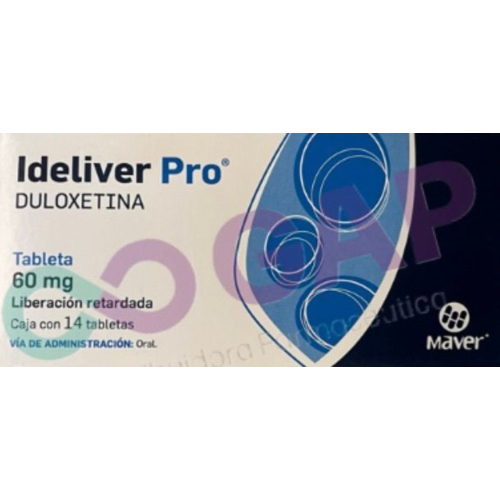 GE DULOXETINA IDELIVER PRO 60 MG 14 TABLETAS