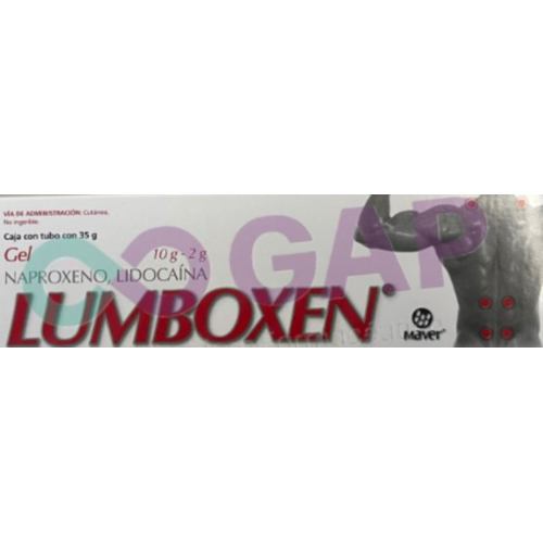 GE NAPROXENO/LIDOCAINA LUMBOXEN ROJO GEL TUBO 35 G